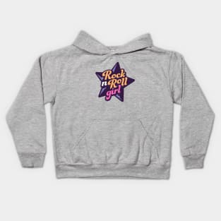 Rock N Roll Girl Kids Hoodie